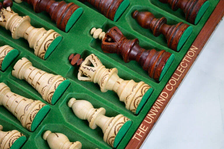 The Unwind Collection wooden chess set