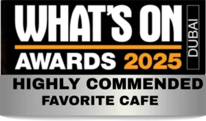 What's On Awards Dubai 2025 Highly Commended Favorite Cafe